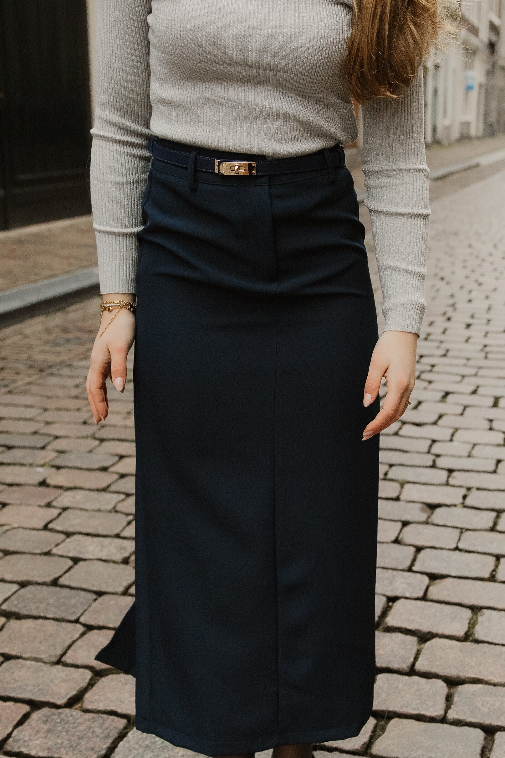 Rok lang  donkerblauw