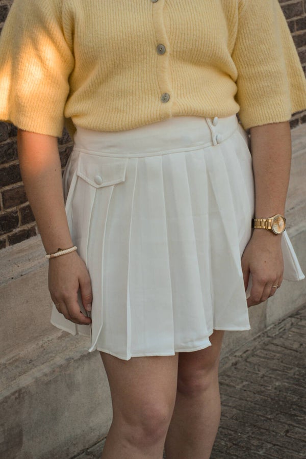Plooirok wit