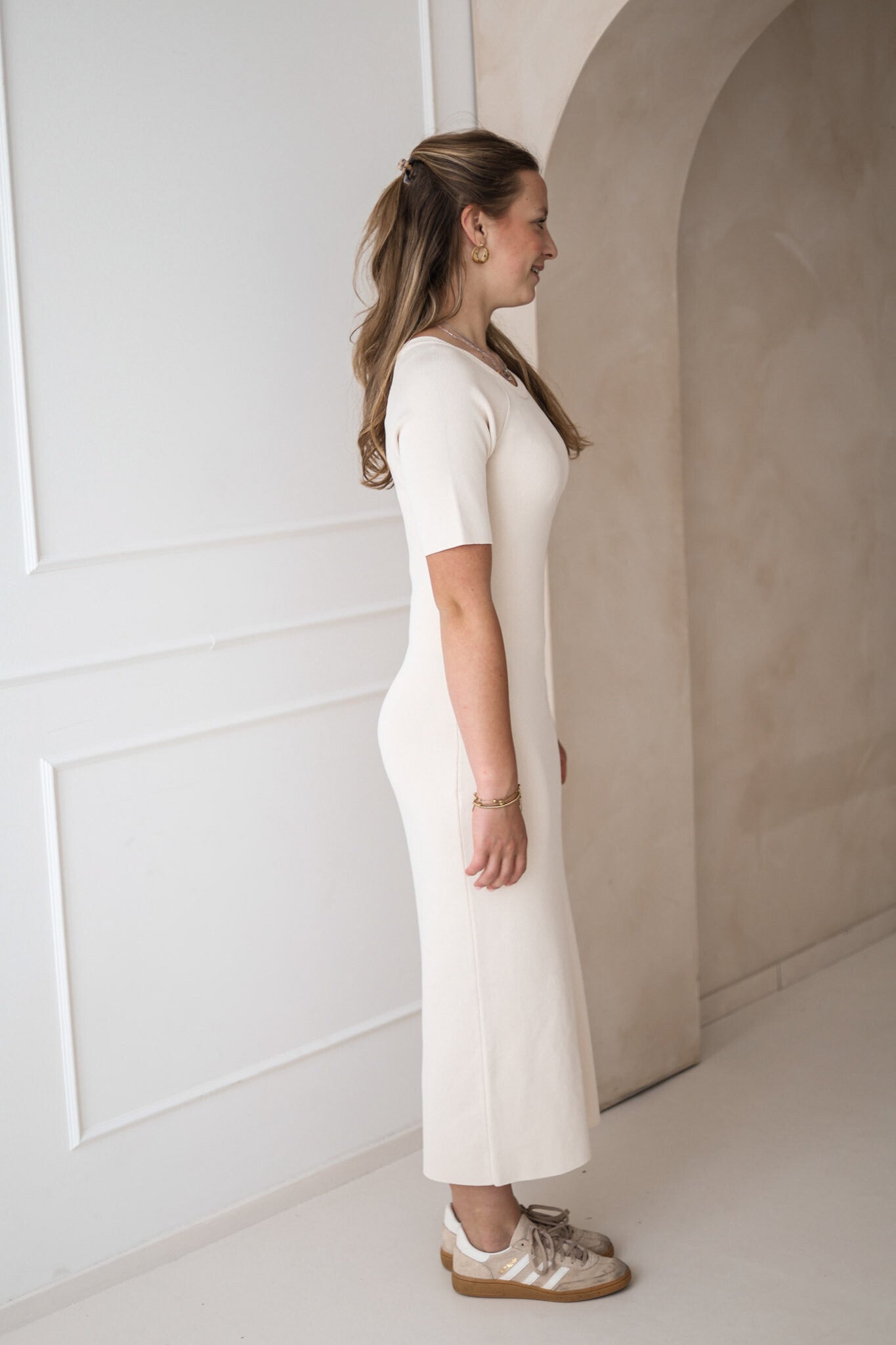 Bodycon jurk // beige