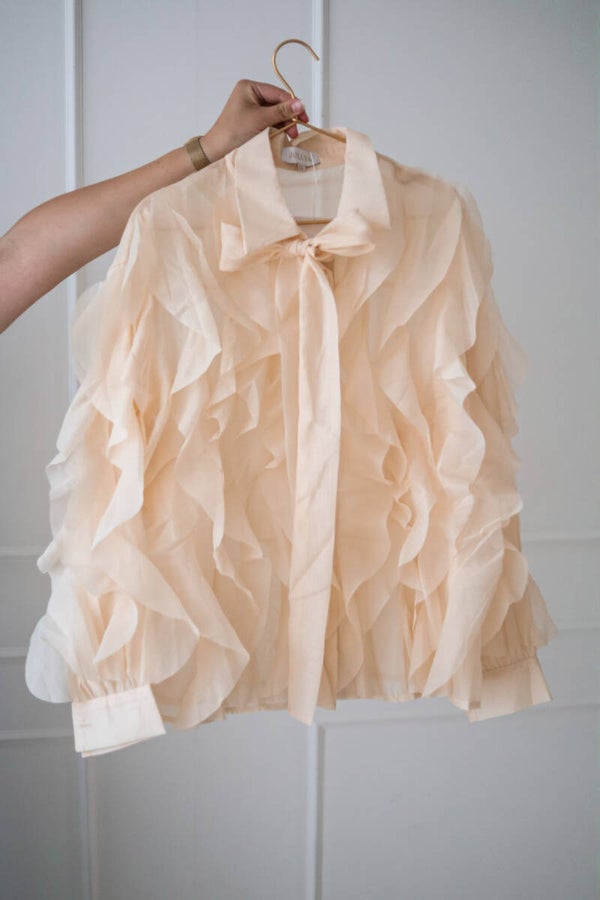 Statement Blouse // beige