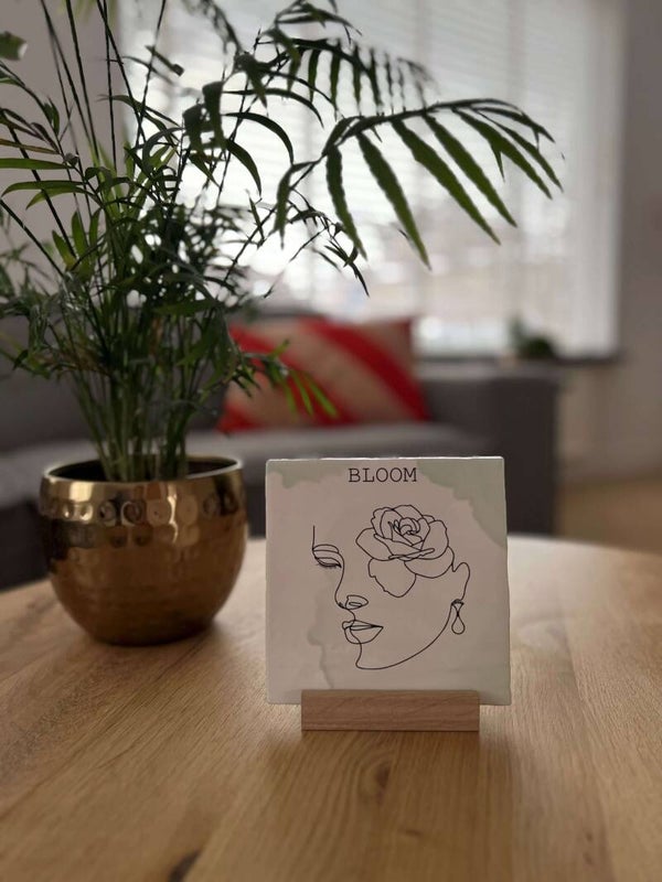 Tegeltje Bloom - 13x13cm