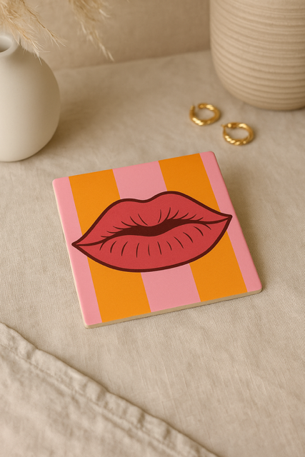 Tegeltje Lips - 11x11 cm