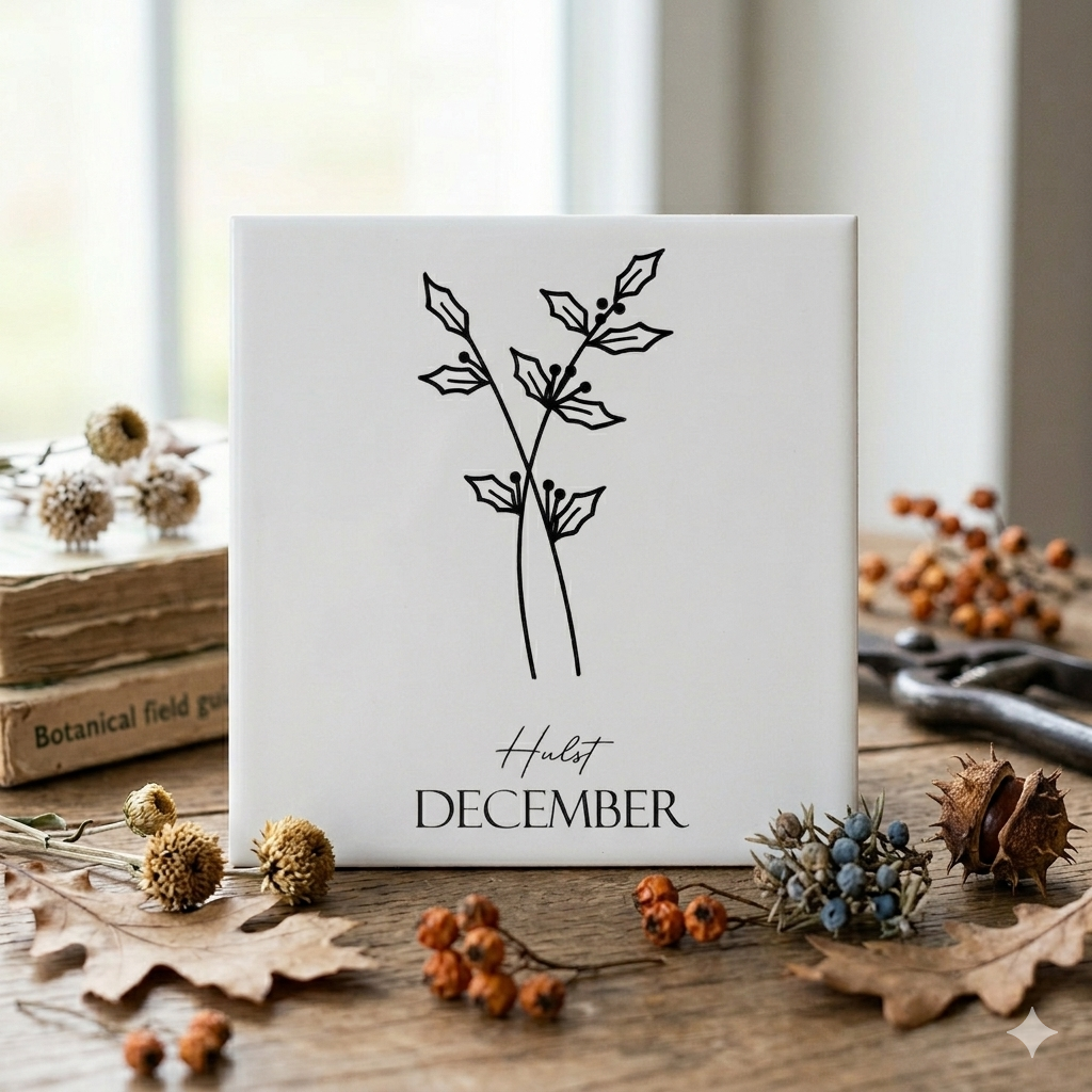 Tegeltje Geboortebloem December