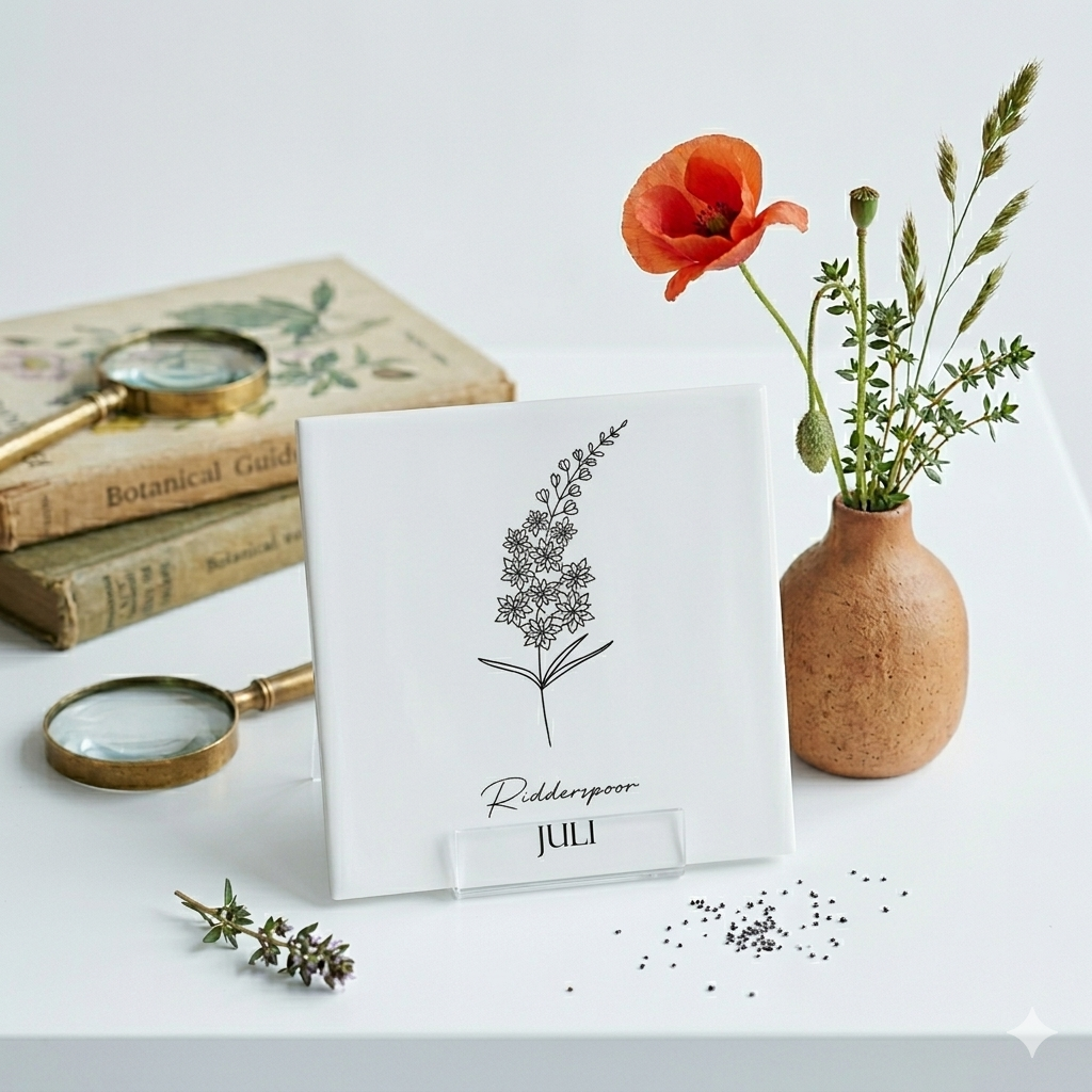 Tegeltje Geboortebloem Juli