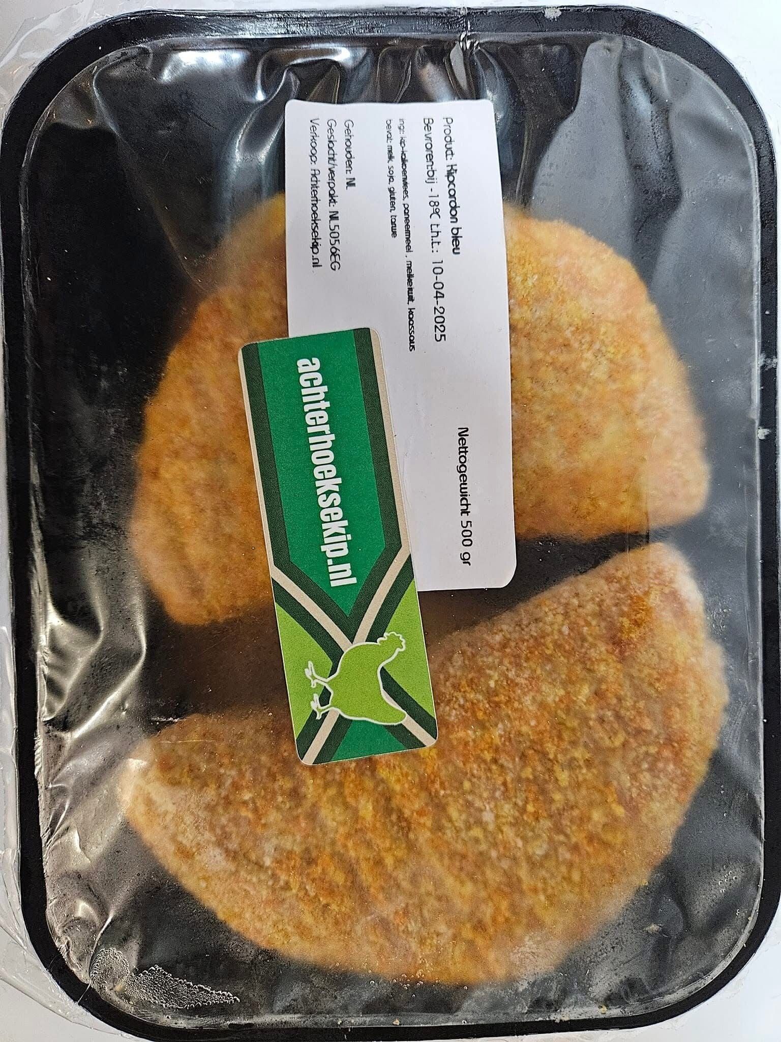 Cordon bleu 4 stuks a 125 gram (bevroren)