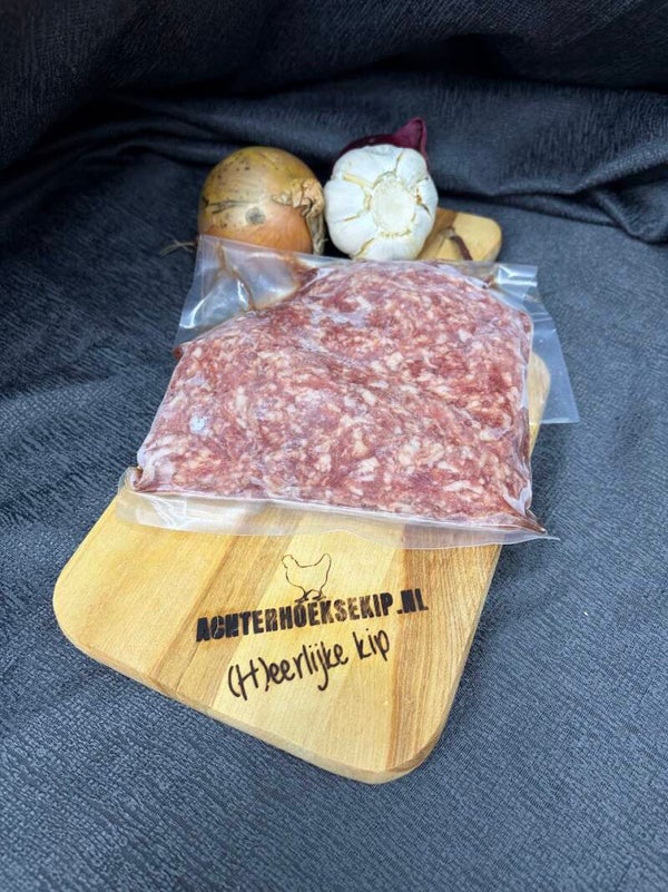 Rundergehakt van boerderij "Uut Zellum" 350 gram (bevroren)