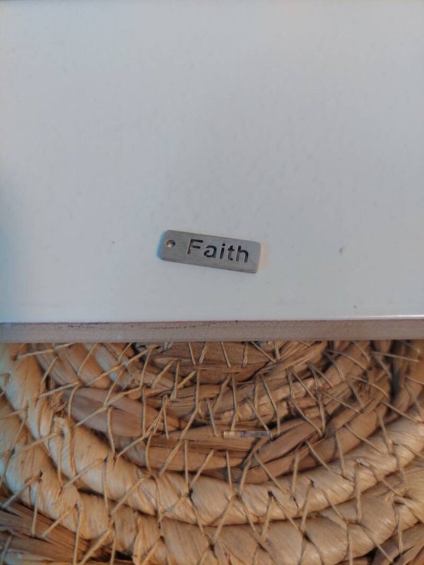 Bedel zilver 'faith'