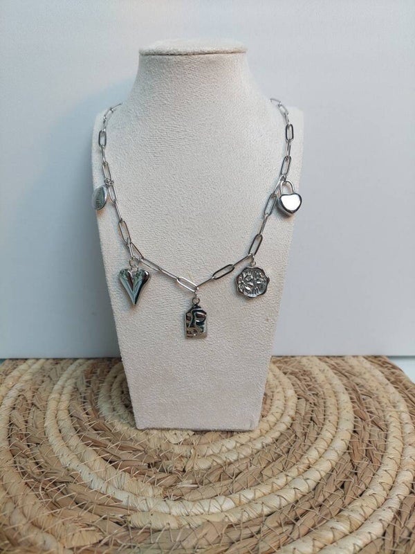 Schakelketting rvs zilverkleurig