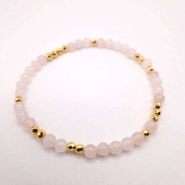 Rosenquarz Armband