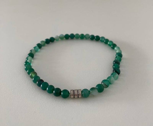 Green Lace Agath Armband