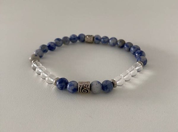 New Sodalite & Bergkristal Armband