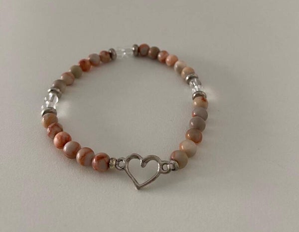 Rode Ader Jaspis Armband