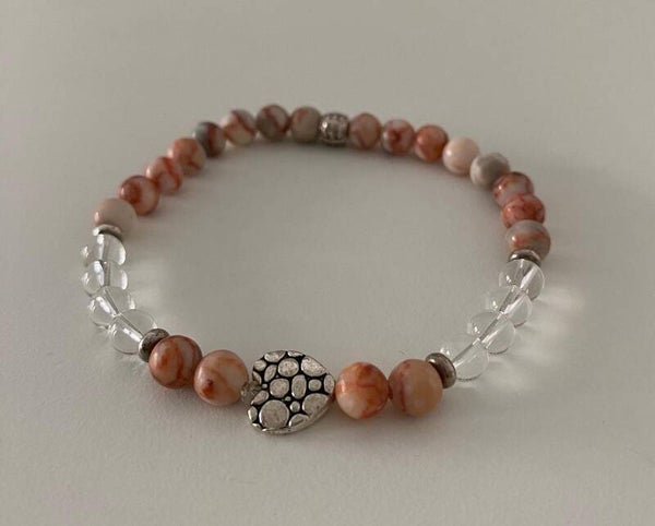 Rode Ader Jaspis Armband