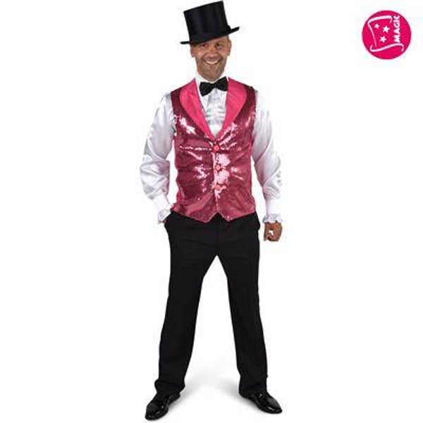 Gilet Paillette Lux Pink