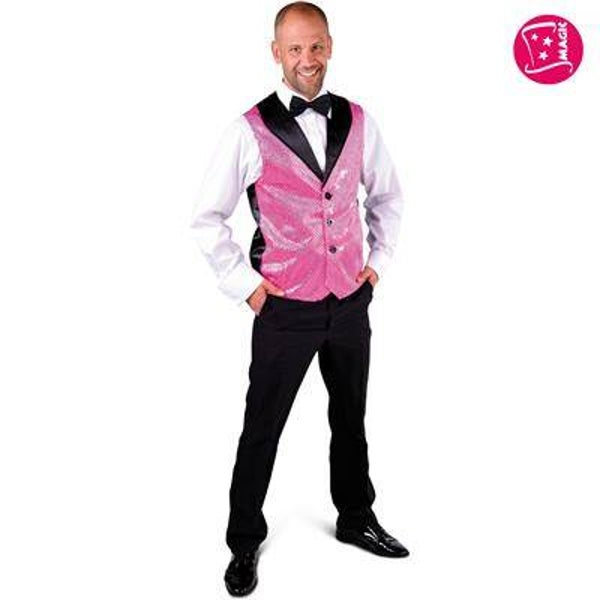 Gilet Paillettes Pink