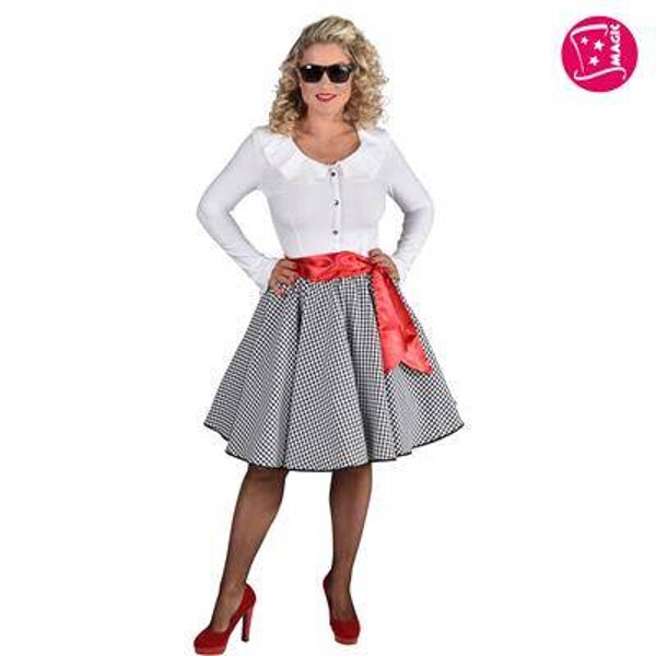 Rock'N Roll Jupe Noir/Blanc