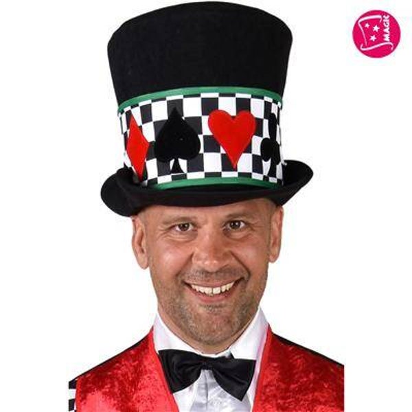 Chapeau haut de forme Joueur des cartes