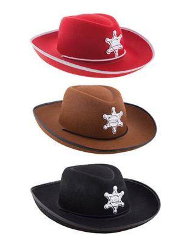 Chapeau cowboy enfant 3 couleurs 01