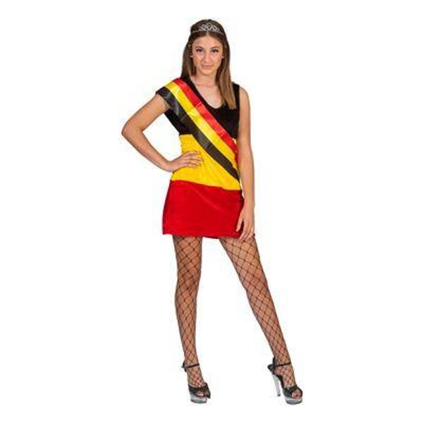 Robe noir jaune rouge