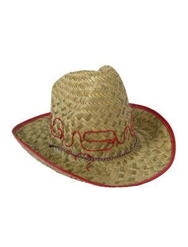 Chapeau cowboy en paille