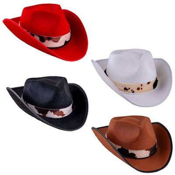 Chapeau cowboy enfant 4 couleurs