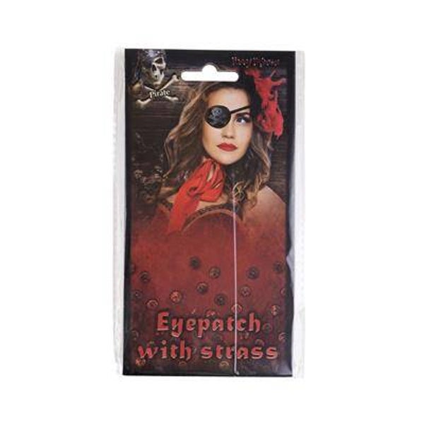 Cache-oeil pirate avec strass