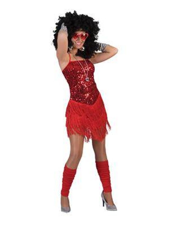 Fringie flapper rouge