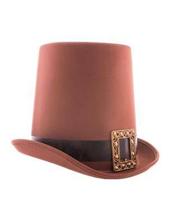 Chapeau haut de forme steampunk marron adulte