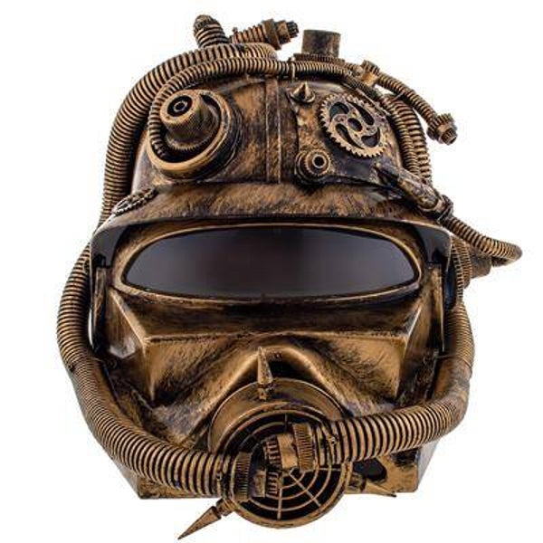 Casque steampunk bronze
