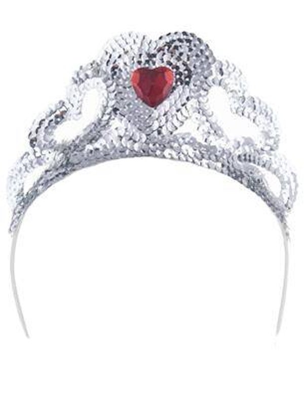 Diadème avec paillettes argent