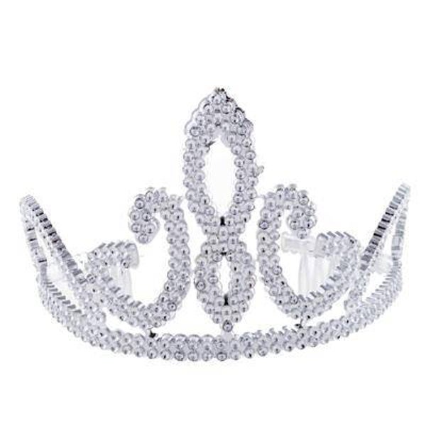 12 Diadèmes argentes