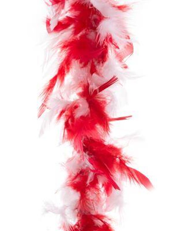 Boa rouge blanc 2 m 45 gr