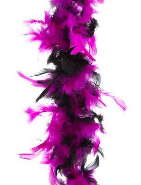 Boa fuchsia noir 2 m 45 gr