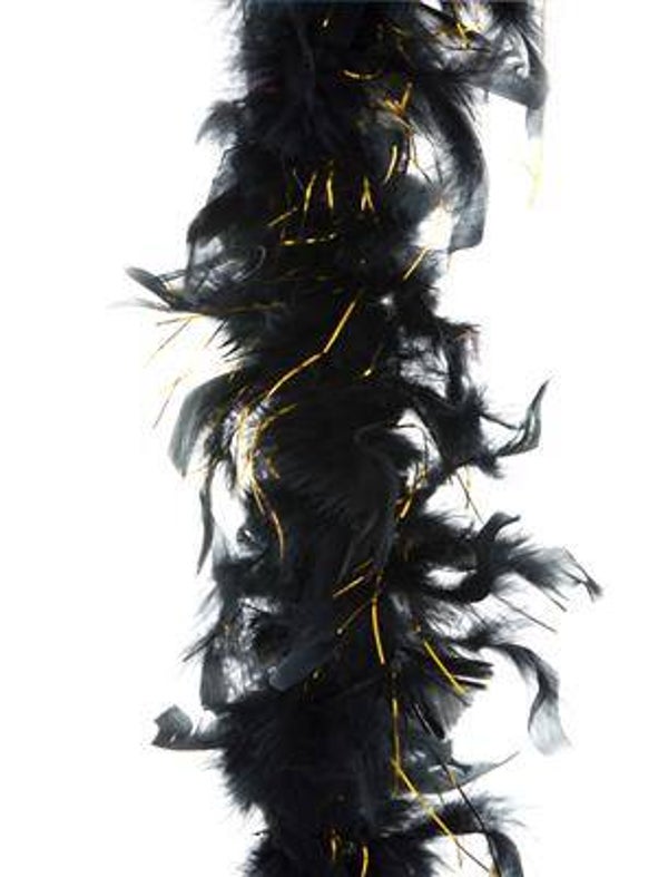 Boa noir avec fil d'or 2 m 45 gr