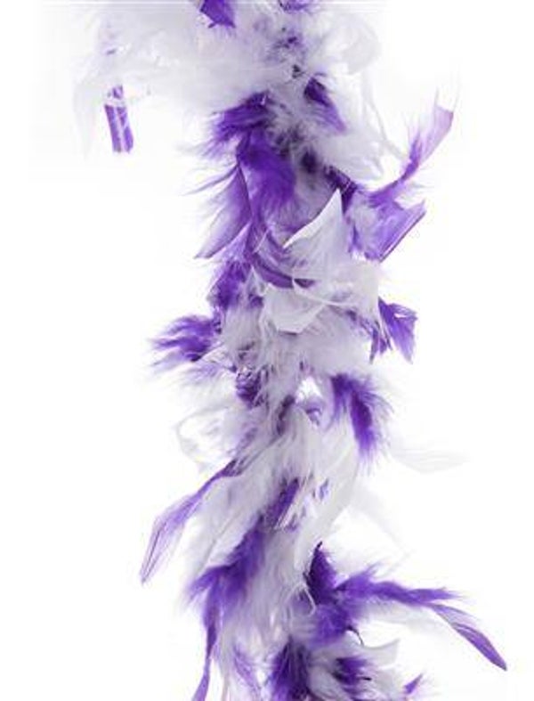 Boa mauve blanc 2 m 45 gr