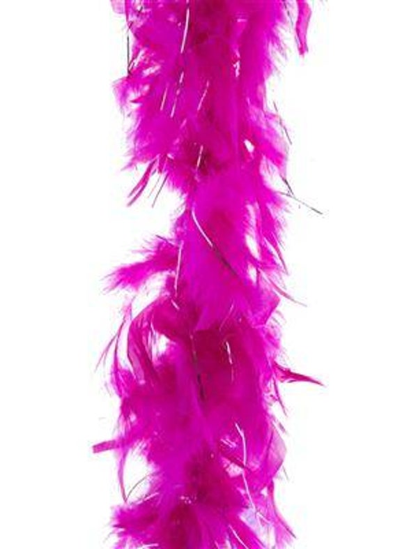 Boa fuchsia avec fil d'argent 2 m 45 gr