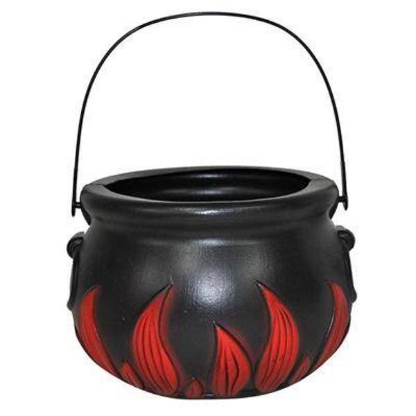 Chaudron de sorcière 18 cm de flammes
