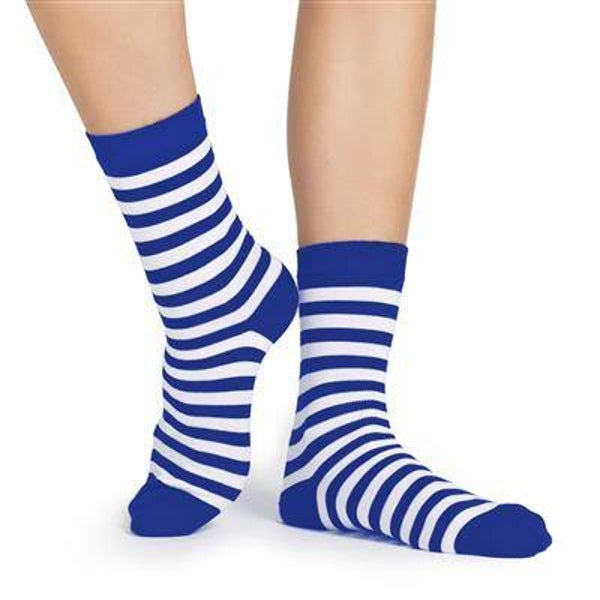 Chaussettes bleu/blanc