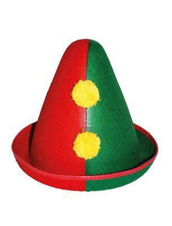 Chapeau clown vert rouge jaune