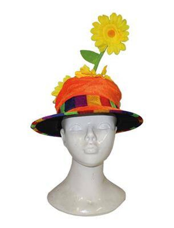 Chapeau avec fleurs