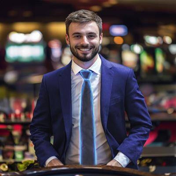 Cravate avec lumière 5 couleurs