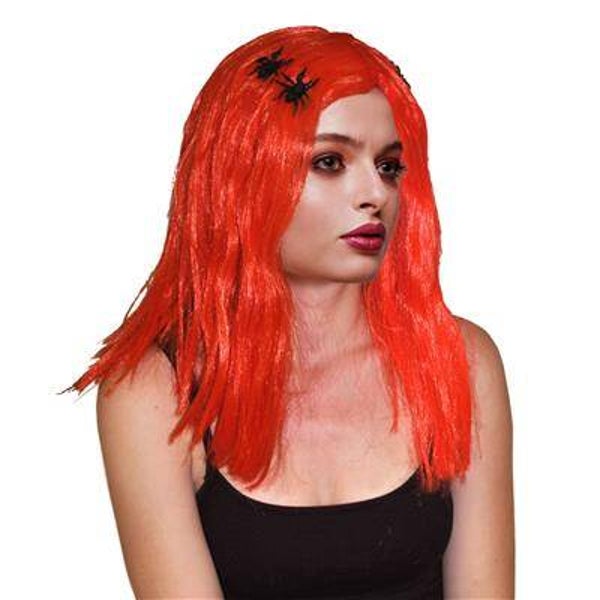 Perruque sorcière orange