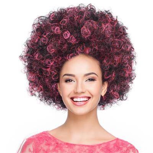 Afro perruque lumière noir 3 couleurs