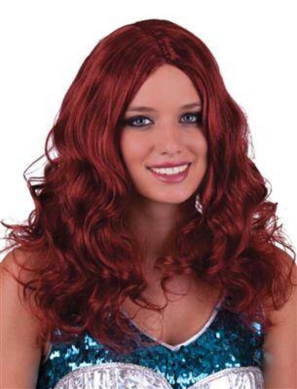 Perruque cheveux longues sirène