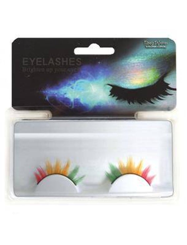 Cils vert rouge jaune