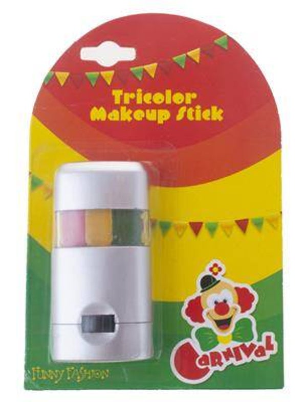 Bâton de maquillage rouge jaune vert