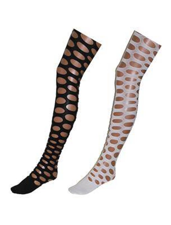 Collant avec troux 2 couleurs