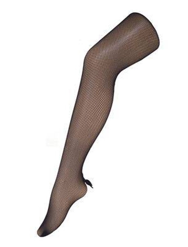 Bas en résille avec nœud noir