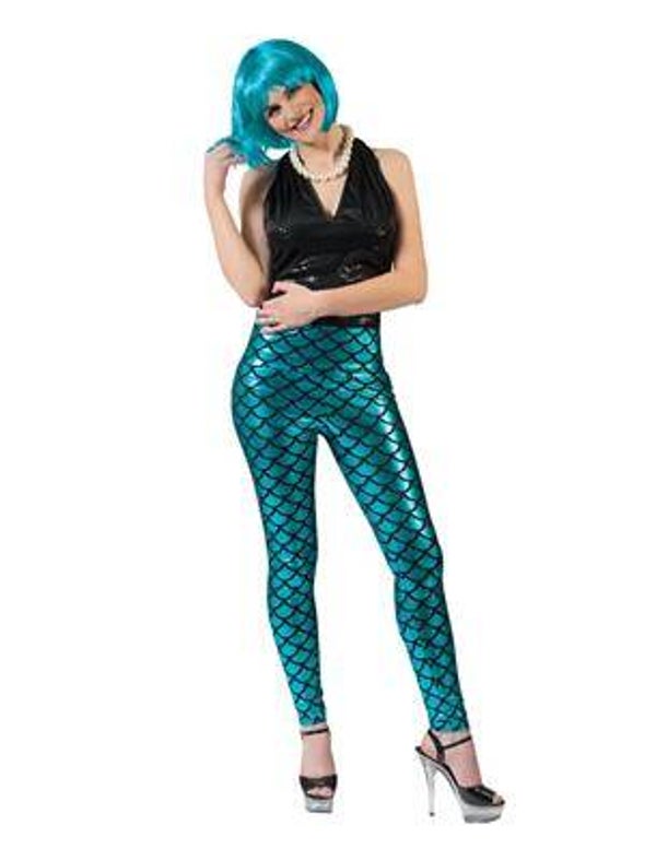 Collant sirène bleu