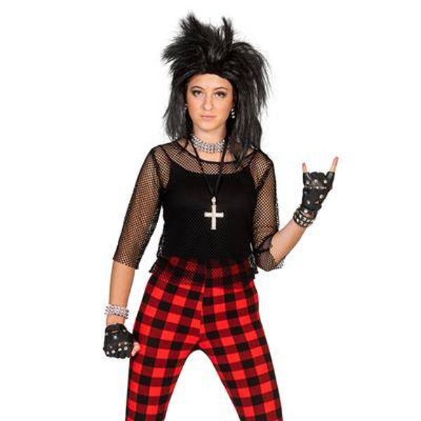 Chemise en résille noir